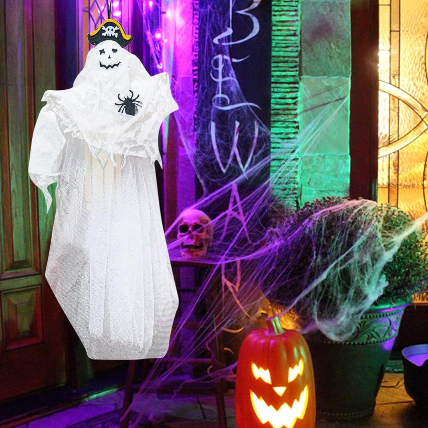 👻Spooky Halloween ghost witch pirate hanging decoration